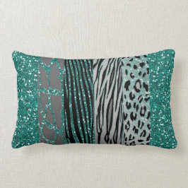 Almofada Lombar Travesseiro decorativo de Impressão Animal Aqua