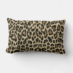 Almofada Lombar Travesseiro decorativo de impressão animal de leop
