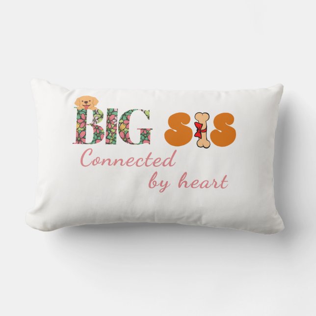Almofada Lombar Travesseiro decorativo de irmã grande (Frente)