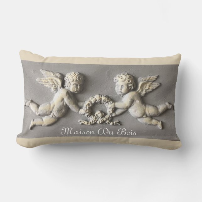 Almofada Lombar Travesseiro decorativo de madeira de jardim (Frente)