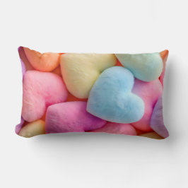 Almofada Lombar Travesseiro decorativo de Pastel Plush Hearts