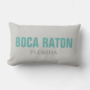 Almofada Lombar Travesseiro decorativo de praia Boca Raton Florida