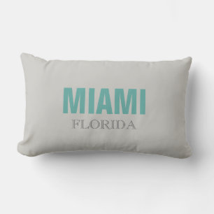Almofada Lombar Travesseiro decorativo de praia de Miami Florida