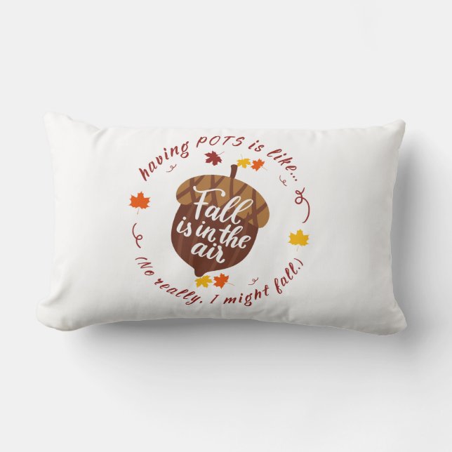 Almofada Lombar Travesseiro decorativo de Tema de Queda de potes (Frente)