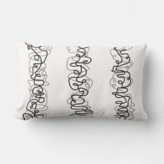 Almofada Lombar Travesseiro decorativo DESIGN cinza de LINHAS e P