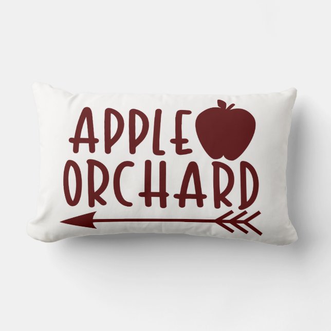 Almofada Lombar Travesseiro decorativo do Apple Orchard (Frente)