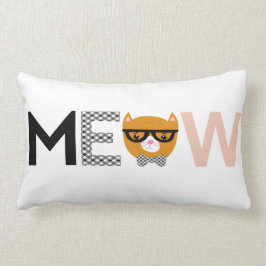 Almofada Lombar Travesseiro decorativo do gato do Meow