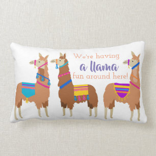 Almofada Lombar Travesseiro decorativo do lama