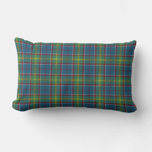 Almofada Lombar Travesseiro decorativo do quadrado do Tartan do