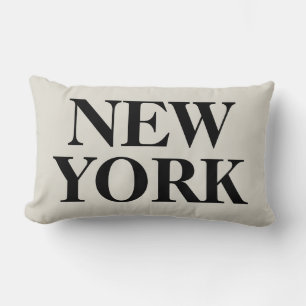 Almofada Lombar Travesseiro decorativo do texto de New York