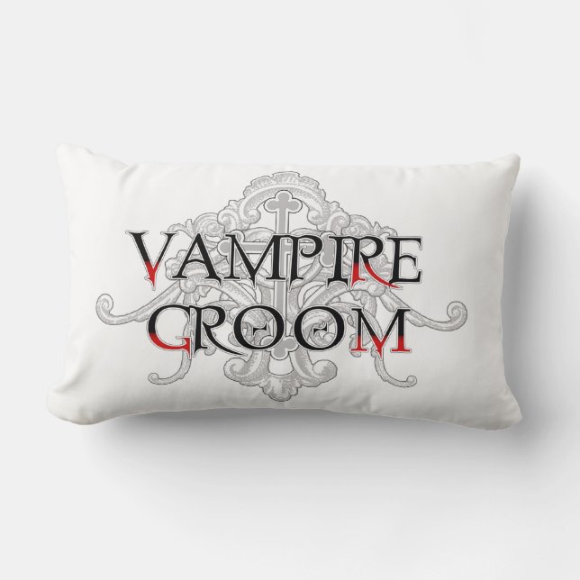 Almofada Lombar Travesseiro decorativo do Vampire Groom (Frente)