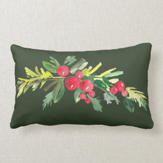 Almofada Lombar Travesseiro decorativo dos ganhos do azevinho