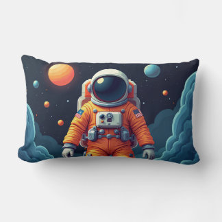 Almofada Lombar Travesseiro decorativo Espacial em Destaque 13*21