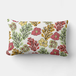 Almofada Lombar Travesseiro decorativo Floral e Vines espanhol Val