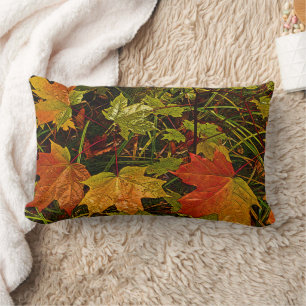 ALMOFADA LOMBAR TRAVESSEIRO DECORATIVO/FOLHAS DE QUEDA DECORATIVA