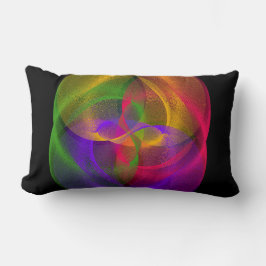 Almofada Lombar Travesseiro decorativo geométrico brilhante vibran