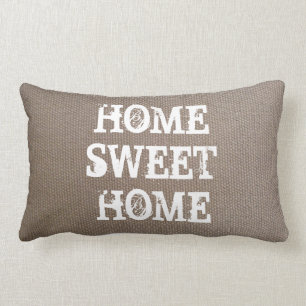 Almofada Lombar Travesseiro decorativo home doce Home rústico do