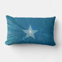 Almofada Lombar Travesseiro decorativo impresso Blue Star