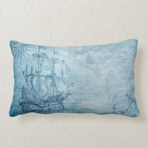Almofada Lombar Travesseiro decorativo inspirado náutico do