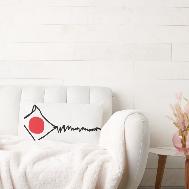 Almofada Lombar travesseiro decorativo "Kite White Quebrado" (Sofá)