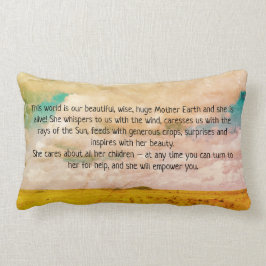 Almofada Lombar Travesseiro decorativo lombar do algodão da Mãe