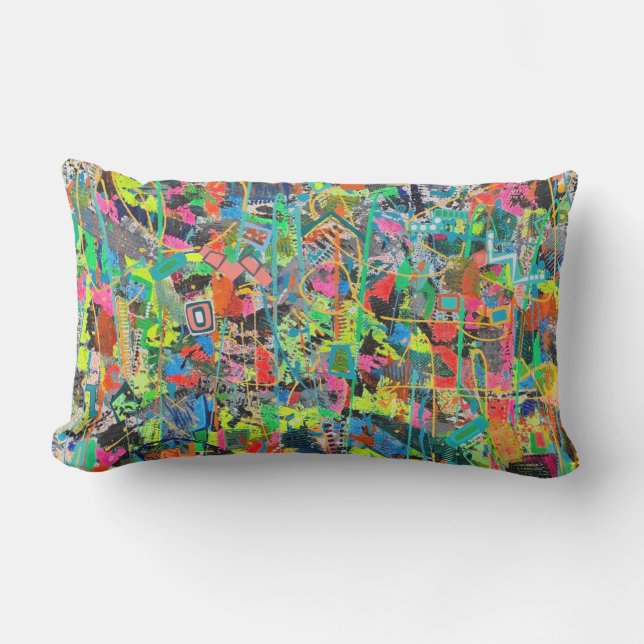 Almofada Lombar Travesseiro decorativo lombar do lado de fora (Frente)