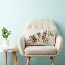 Travesseiro decorativo lombar Elegante de Algodão