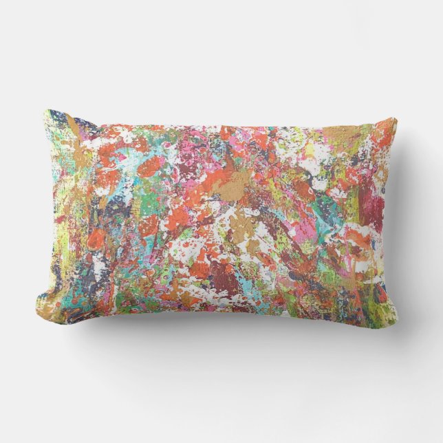 Almofada Lombar Travesseiro decorativo lombar externo em quarenten (Frente)