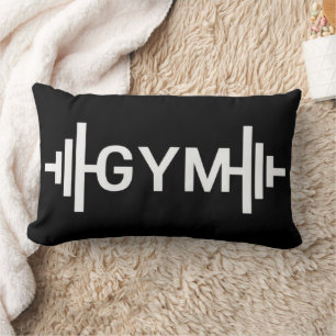Almofada Lombar Travesseiro decorativo lombar Gym Word