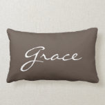 Almofada Lombar Travesseiro decorativo lombar personalizado<br><div class="desc">Coloque seu nome no nosso belo travesseiro decorativo lombar.</div>