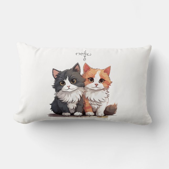 Almofada Lombar Travesseiro decorativo Moderno de Arte Suave (Frente)