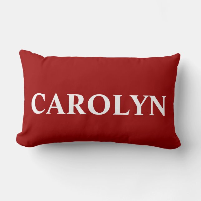 Almofada Lombar Travesseiro decorativo monograma (Frente)