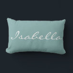 Almofada Lombar Travesseiro decorativo Personalizado<br><div class="desc">Adicione seu nome ao nosso belo travesseiro lombar personalizado.</div>