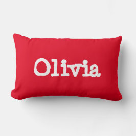 Almofada Lombar Travesseiro decorativo Personalizado - Olivia