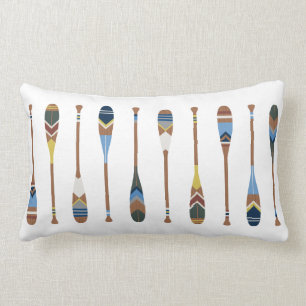 Almofada Lombar Travesseiro decorativo pintado da pá