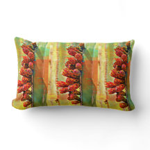 Travesseiro decorativo pintado dos bulbos da