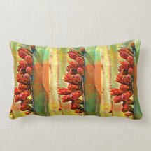 Travesseiro decorativo pintado dos bulbos da