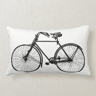 Almofada Lombar travesseiro decorativo preto do branco da