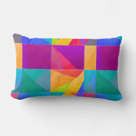 Almofada Lombar Travesseiro Decorativo Prism Bloom