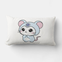 Almofada Lombar Travesseiro Decorativo Ratinho fofo e adorável