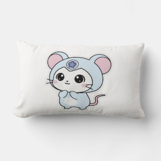 Almofada Lombar Travesseiro Decorativo Ratinho fofo e adorável