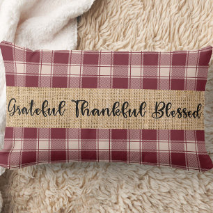 Almofada Lombar Travesseiro decorativo Russo de Farmhouse xadrez