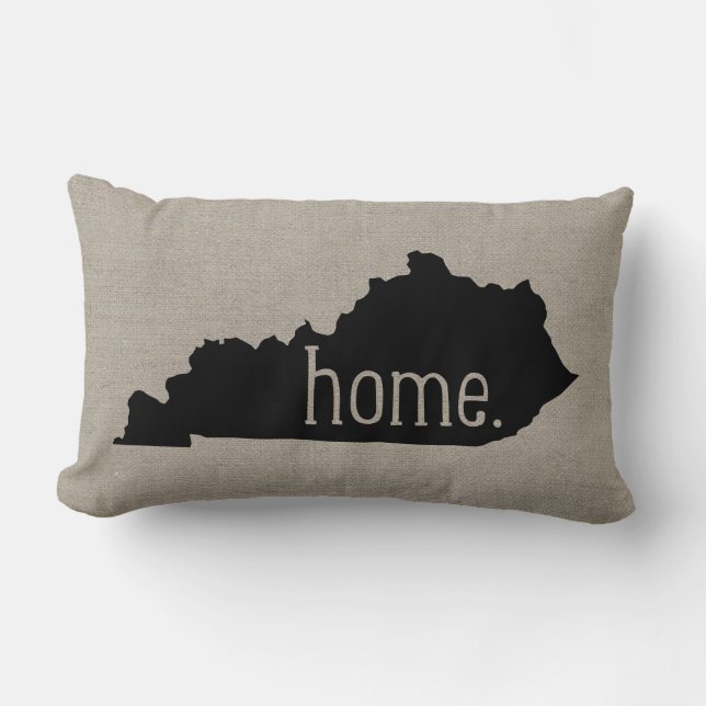 Almofada Lombar Travesseiro decorativo Rustic Kentucky Home State (Frente)