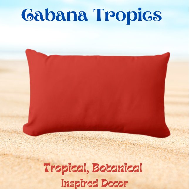 Almofada Lombar Travesseiro decorativo Sólido Red/OrangeShade (Criador carregado)