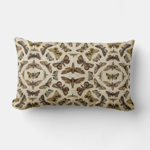 Almofada Lombar Travesseiro decorativo Vintage Moths