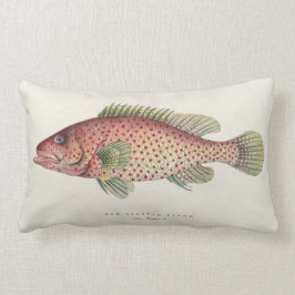 Almofada Lombar Travesseiro Design de Peixe Vintage