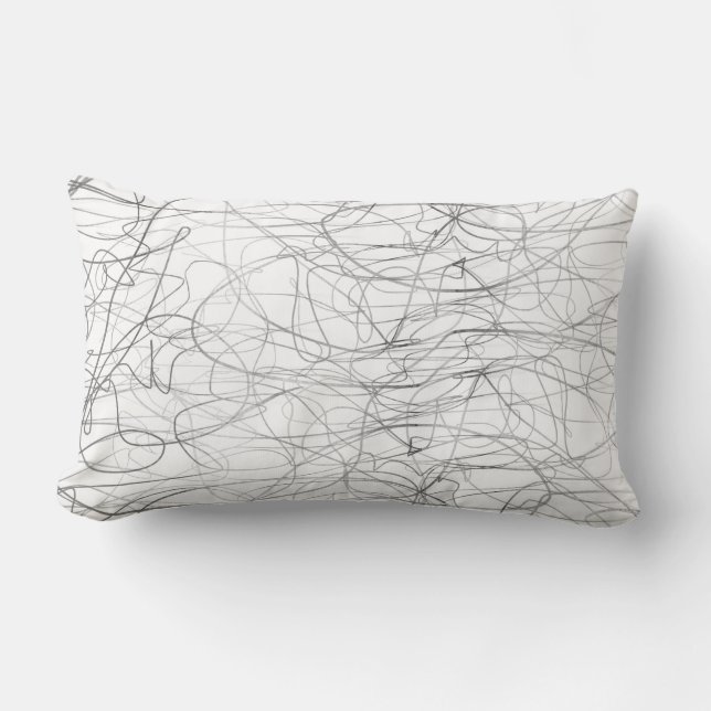 Almofada Lombar travesseiro design original estilo abstrato (Frente)