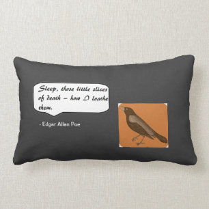 Almofada Lombar Travesseiro do sono de Edgar Allan Poe