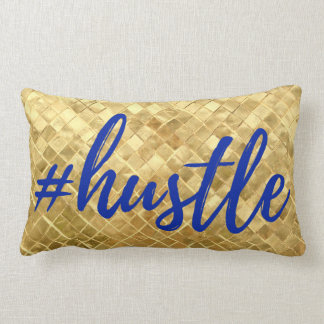 Almofada Lombar Travesseiro Dourado da textura do #Hustle