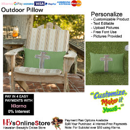 Almofada Lombar Travesseiro Externo com Fundo Verde